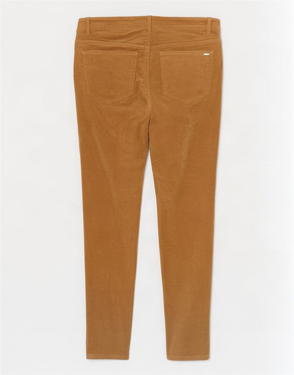 Massimo Dutti Γυναικείο Skinny Παντελόνι Κοτλέ EU 42 Large W32 L30 Beige