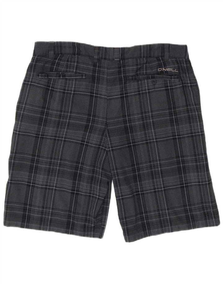 Ανδρικό σορτς Chino O'Neill W38 XL Navy Blue καρό πολυεστέρα