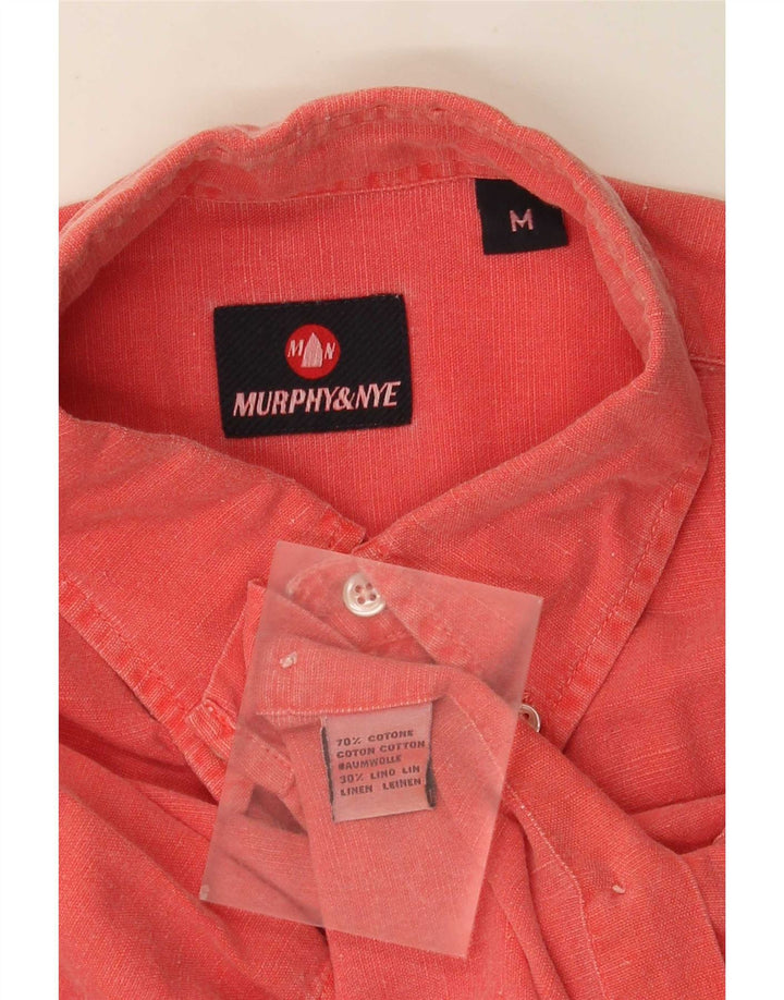 Ανδρικό κοντομάνικο πουκάμισο Murphy & Nye Βαμβακερό μεσαίο κόκκινο