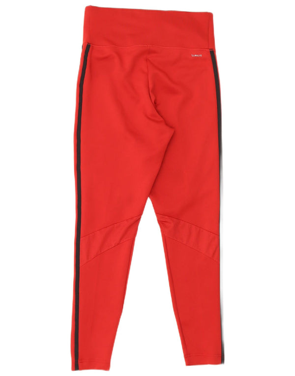 Adidas Γυναικεία κολάν Climalite UK 12/14 Μεσαίο μπορντό πολυεστέρας