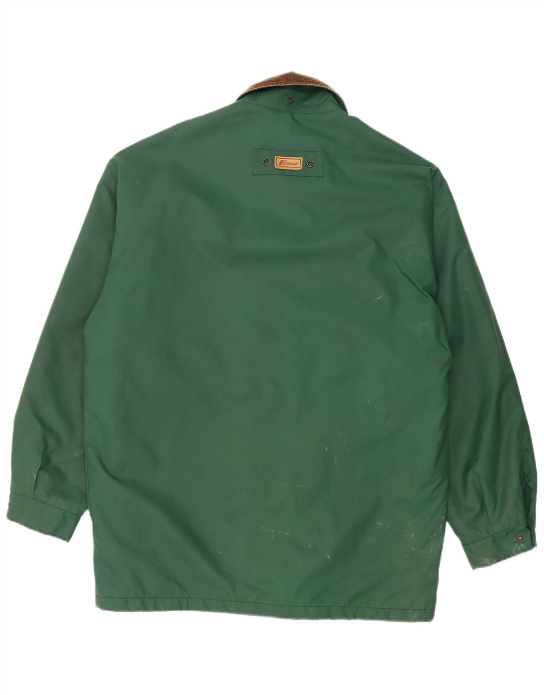 K-Way Ανδρικό μπουφάν βροχής Loose Fit UK 36 Small Green Polyamide