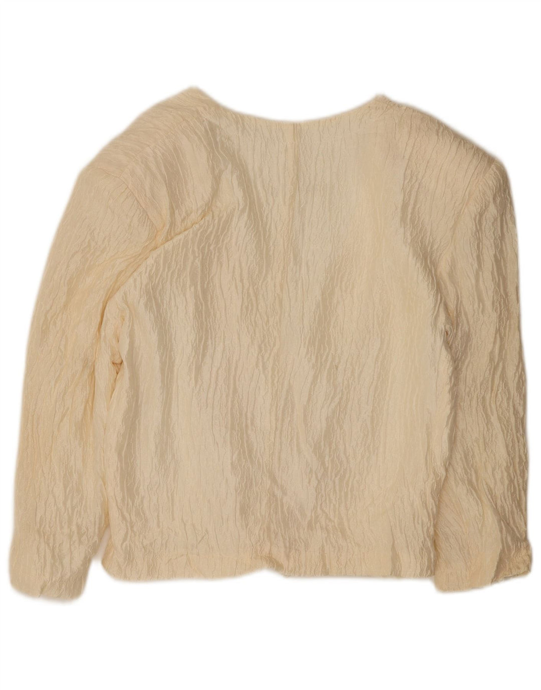 Vintage γυναικείο σακάκι με διπλό στήθος UK 14 Medium Off White