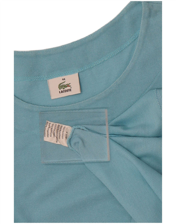 Γυναικείο T-Shirt Lacoste Top Size 44 Μεγάλο Μπλε Βαμβακερό