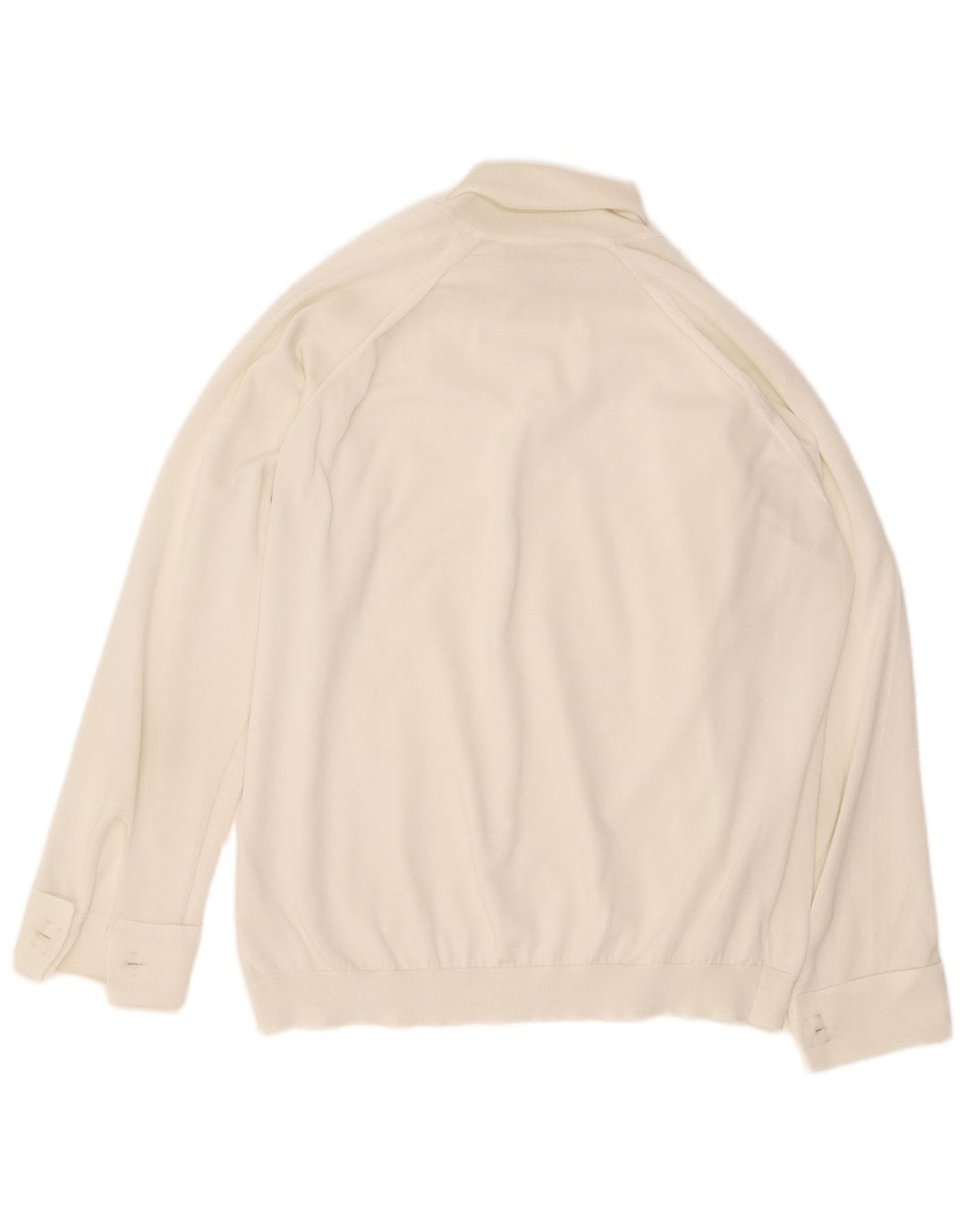 Vintage γυναικεία υπερμεγέθη μακρυμάνικη μπλούζα UK 16 Large White