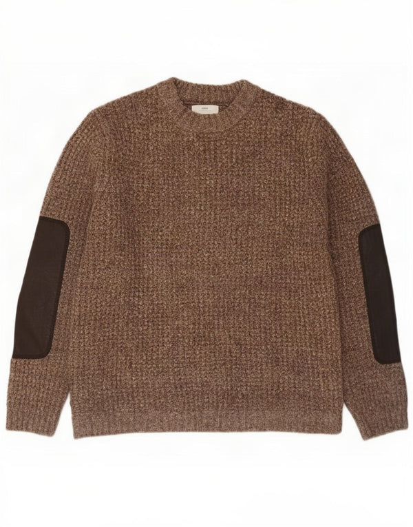 Πουλόβερ Zara Boys Crew Neck Jumper 11-12 Years Brown Flecked