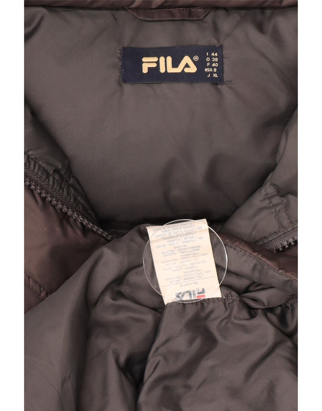 Fila Γυναικείο παλτό με κουκούλα IT 44 Medium Grey Nylon