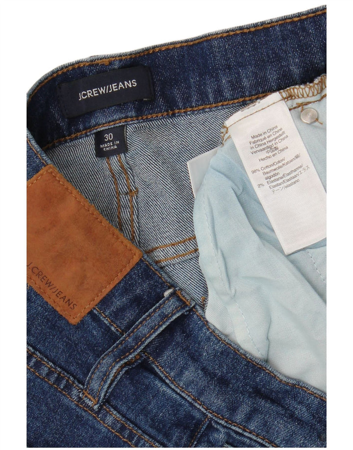 J. CREW Γυναικείο τζιν ίσιο W30 L27 Μπλε βαμβακερό