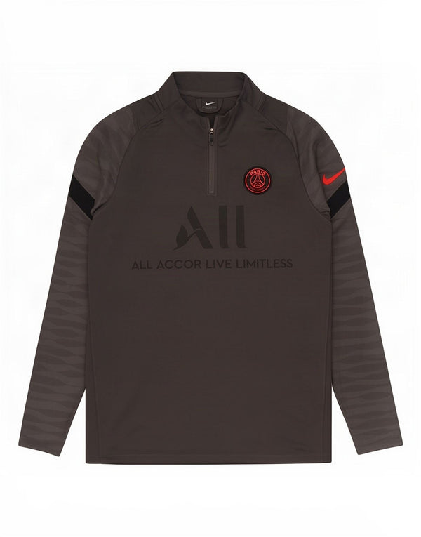 Ανδρική φόρμα Nike με γραφικό πουλόβερ Paris Saint-Germain Top Medium Grey