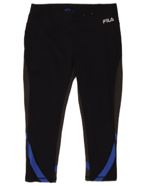 Fila Γυναικεία κολάν Capri UK 14 Medium Black Colourblock Polyester