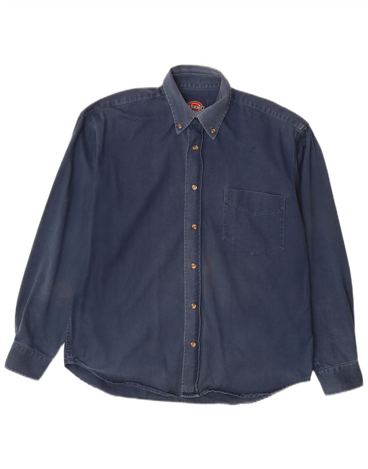 Ανδρικό πουκάμισο Dickies Βαμβακερό μεσαίο ναυτικό