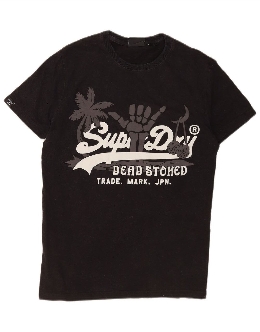 Ανδρικό γραφικό T-Shirt Superdry Top Small Black