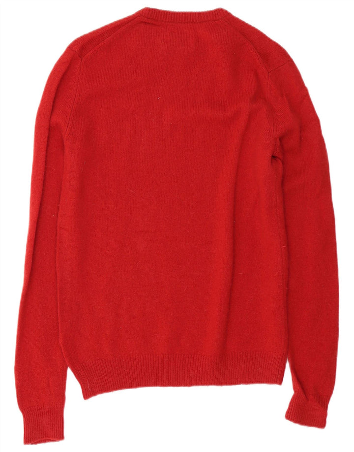 Farah Ανδρικό πουλόβερ με λαιμόκοψη XS Red Lambswool