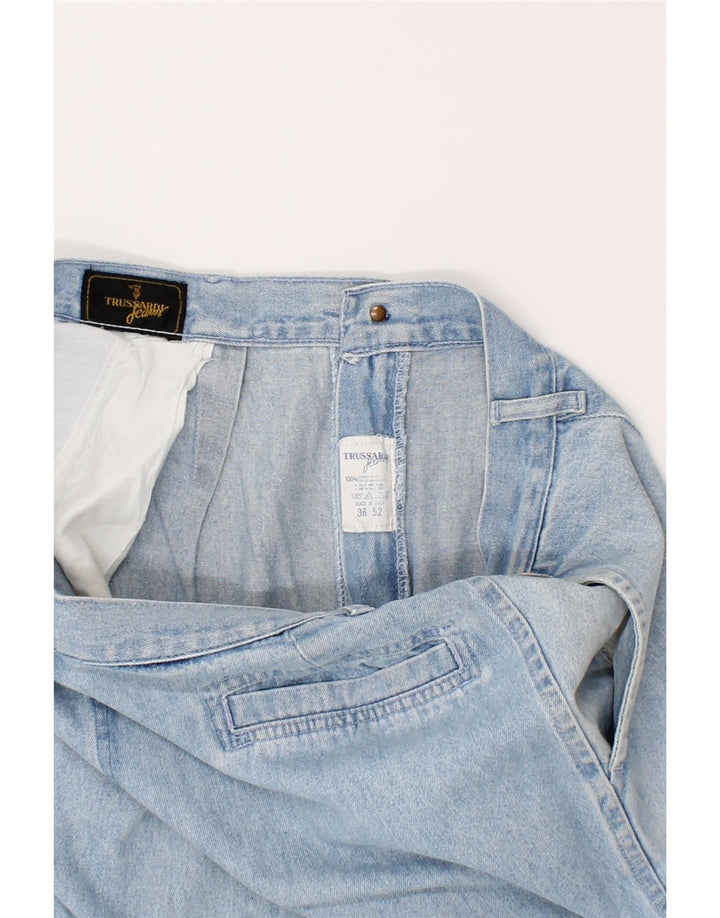 TRUSSARDI Womens Straight Jeans W38 L32 Blue Cotton Vintage Trussardi and Second-Hand Trussardi from Messina Hembry 