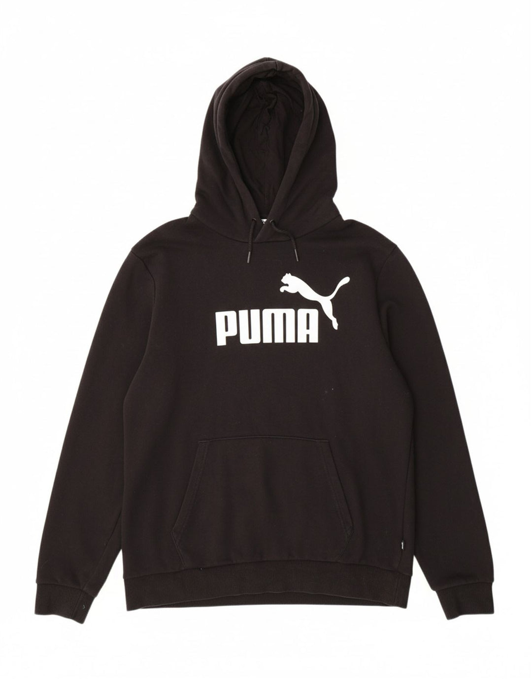 PUMA Mens Graphic Hoodie Jumper Large Black