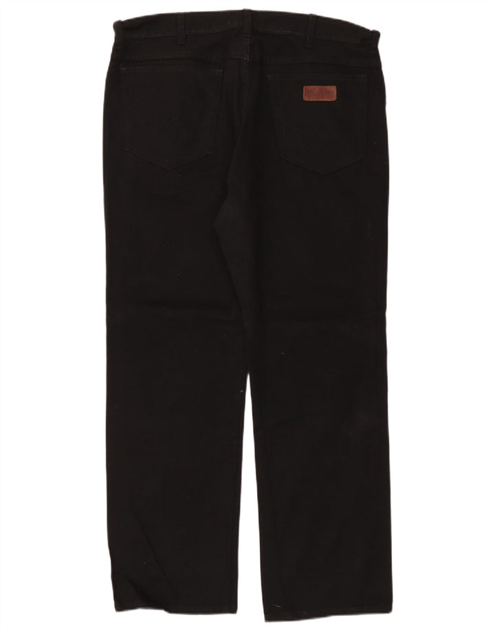 Ανδρικό τζιν ίσιο Wrangler Regular Fit W38 L30 μαύρο βαμβακερό