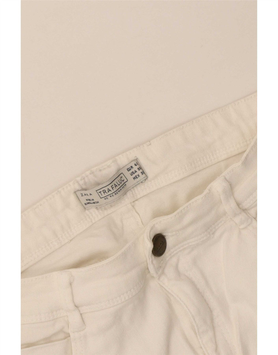 Zara Γυναικείο Trafaluc Slim Jeans EU 40 Medium W30 L30 White