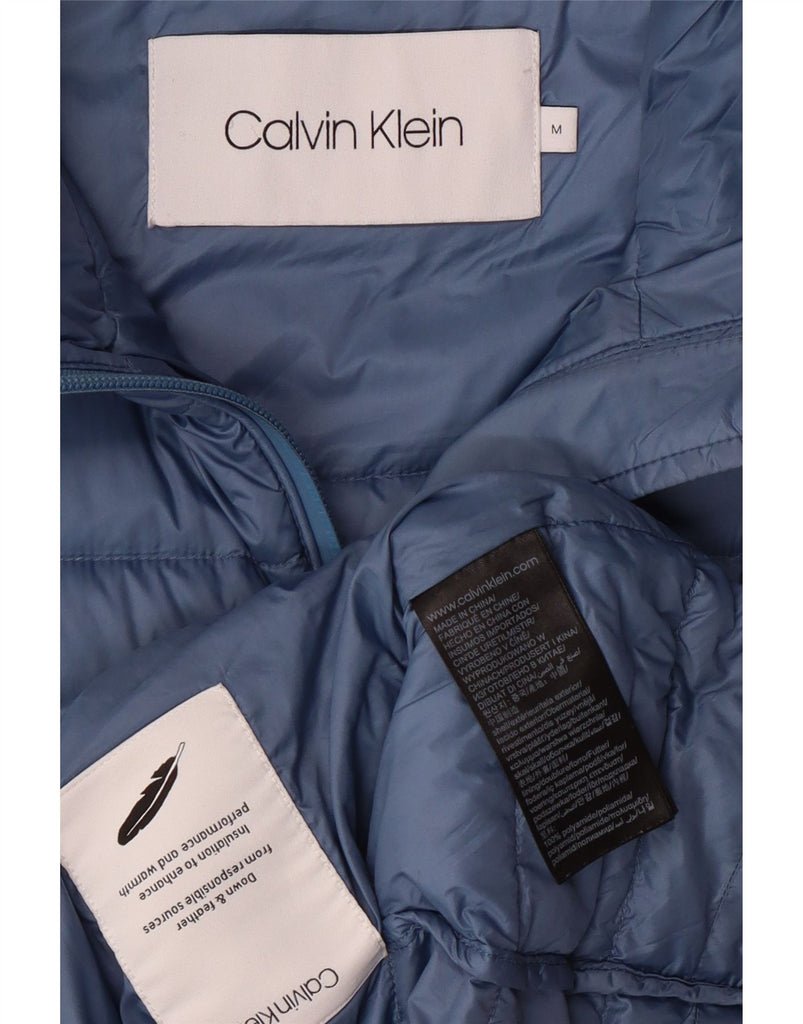 CALVIN KLEIN Womens Padded Jacket UK 14 Medium Blue Polyamide Vintage Calvin Klein and Second-Hand Calvin Klein from Messina Hembry 
