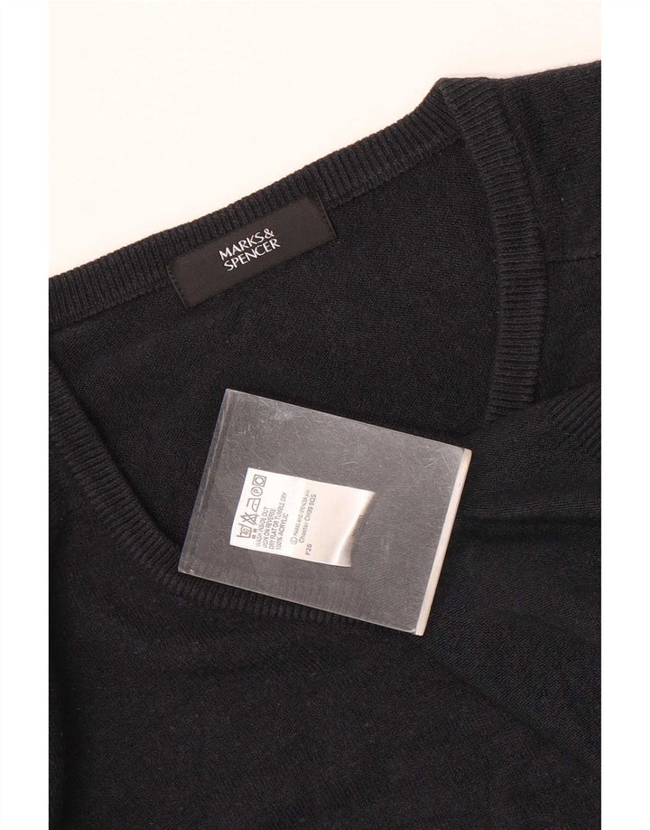 Ανδρικό πουλόβερ Marks & Spencer με V λαιμόκοψη XL Navy Blue Ακρυλικό