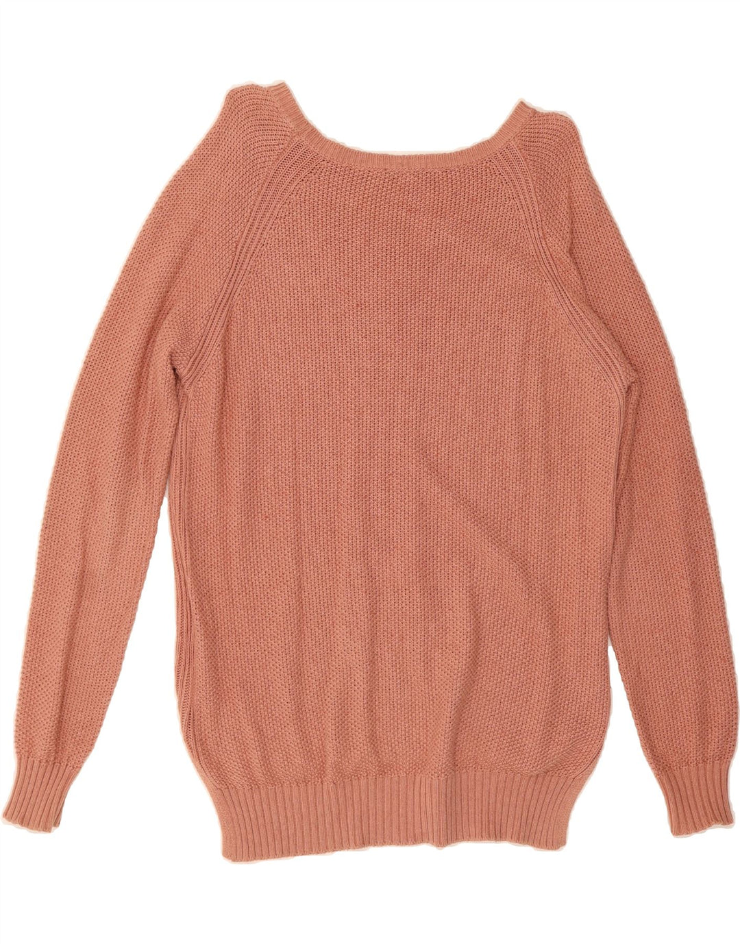 BENETTON Womens Oversized Boat Neck Jumper Sweater UK 14 Medium Pink Vintage Benetton and Second-Hand Benetton from Messina Hembry 