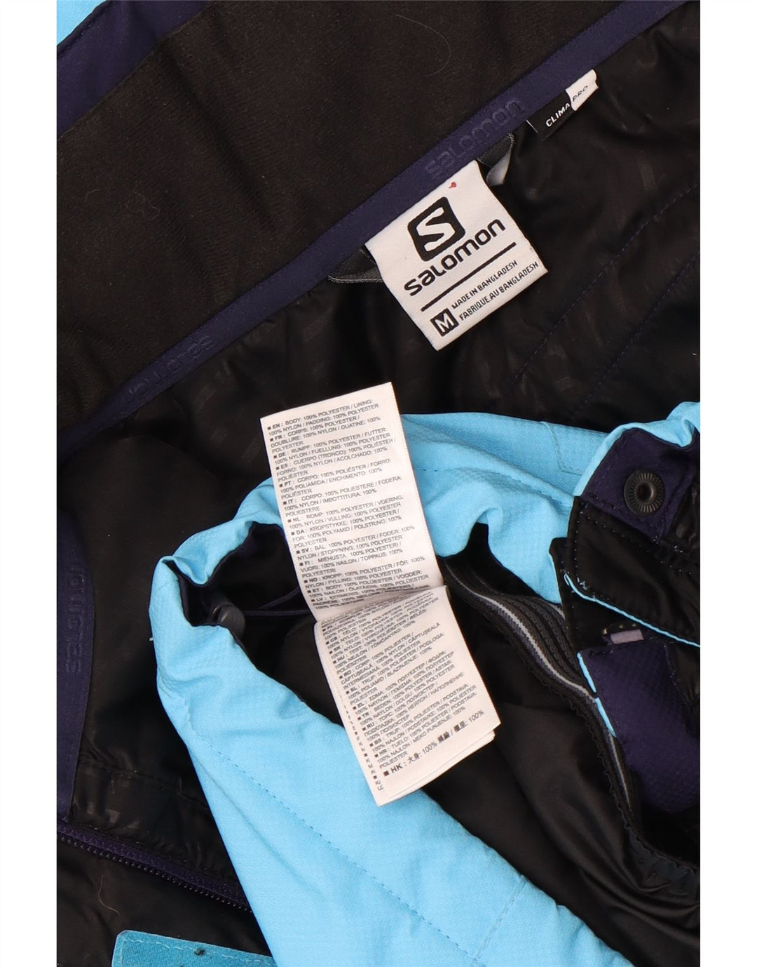 Salomon Γυναικείο μπουφάν σκι με κουκούλα UK 14 Medium Blue Polyester