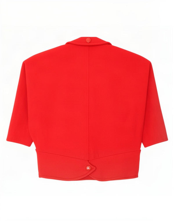 Vintage γυναικείο πανωφόρι 3/4 με μανίκια UK 18 XL Κόκκινο