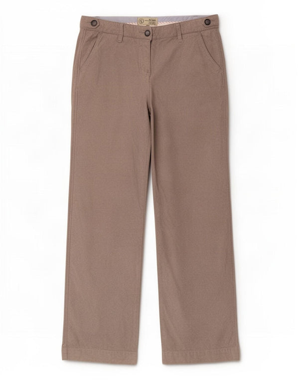 Fat Face Γυναικείο ίσιο παντελόνι Chino UK 12 Medium W30 L31 Beige βαμβακερό