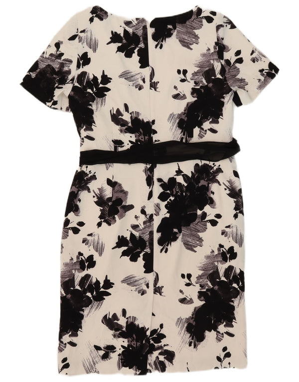 Γυναικείο φόρεμα Jacques Vert UK 14 Large White Floral Polyester