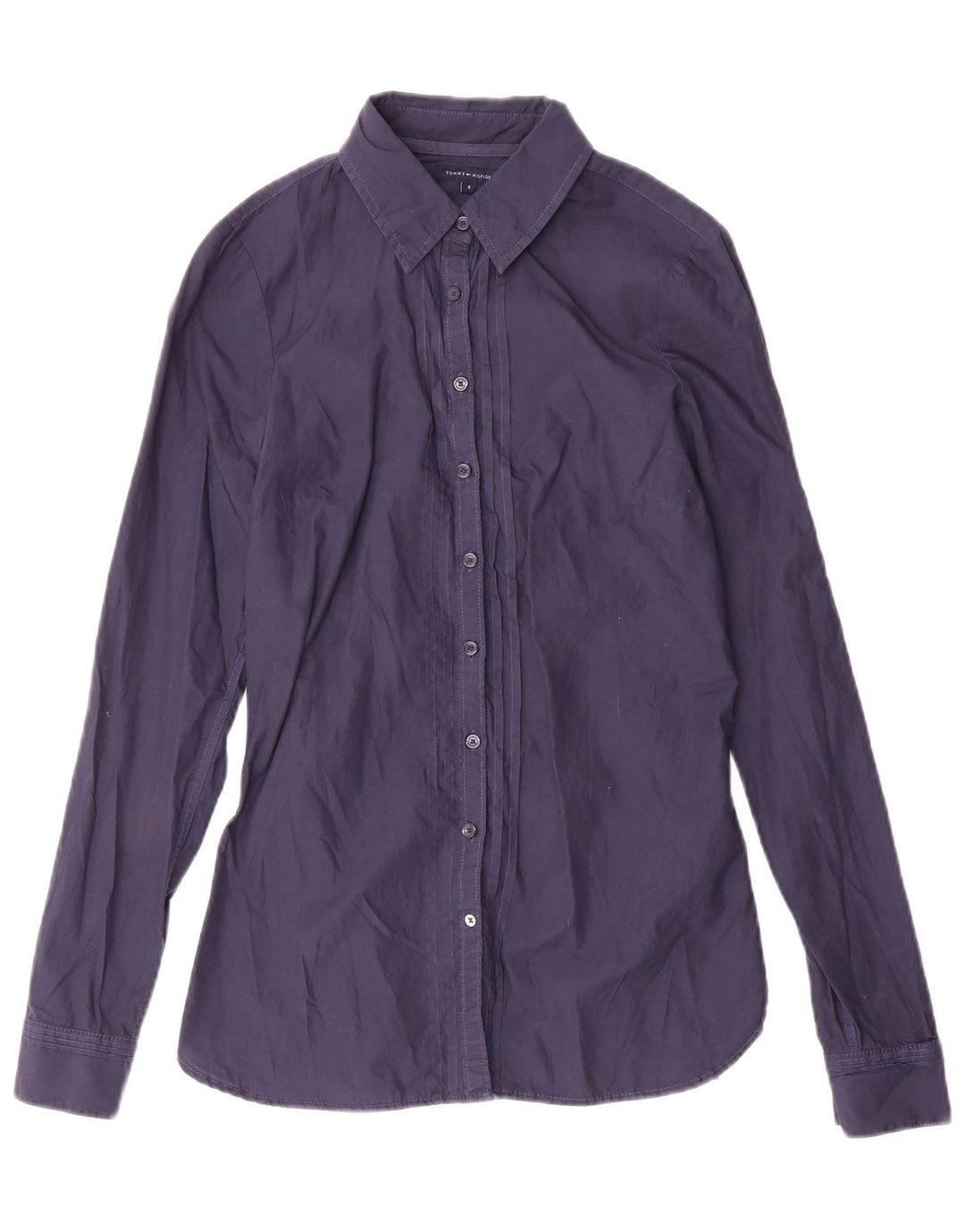 Tommy Hilfiger Γυναικείο πουκάμισο US 4 Small Navy Blue από βαμβάκι
