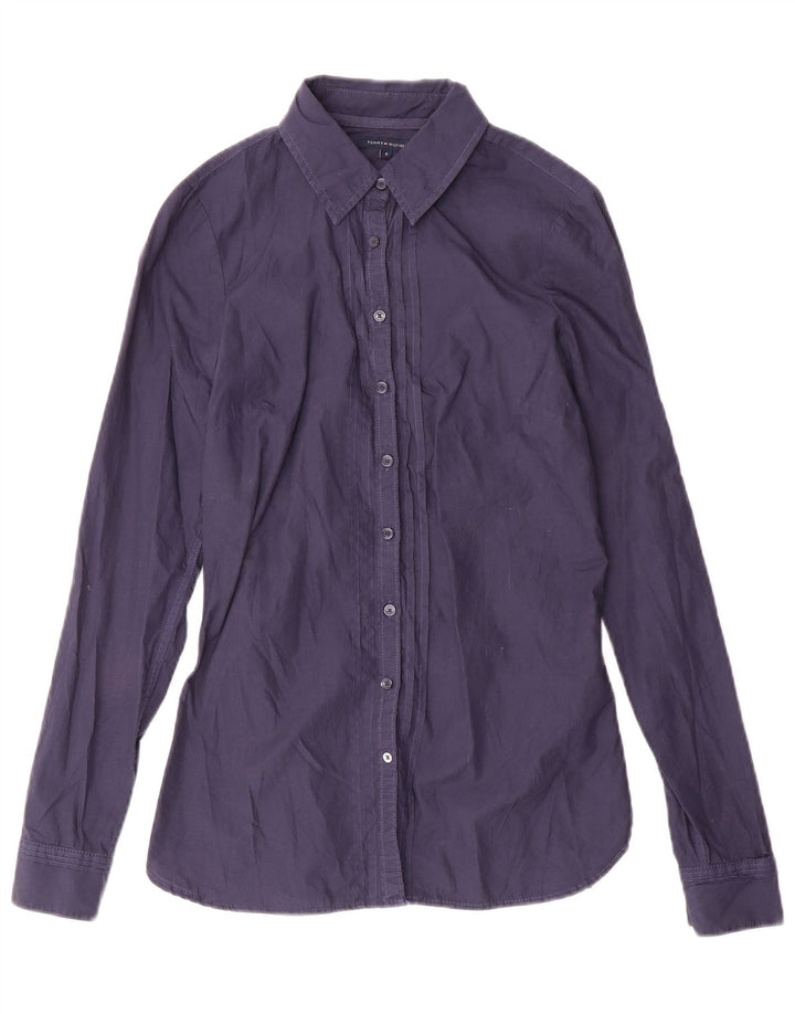 Tommy Hilfiger Γυναικείο πουκάμισο US 4 Small Navy Blue από βαμβάκι