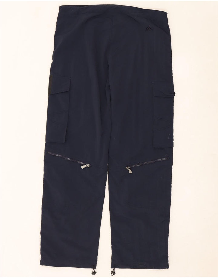 Ανδρικό ίσιο παντελόνι Cargo ADIDAS Small Navy Blue Nylon