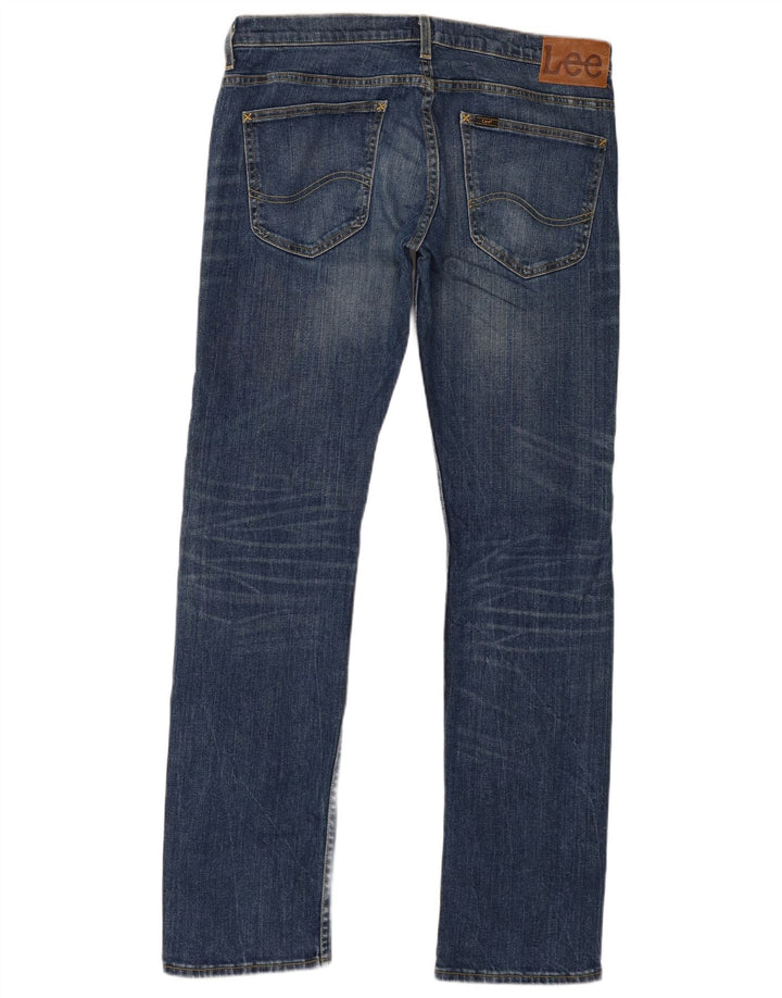Lee Mens Powell Slim Jeans W34 L34 Navy Blue Cotton