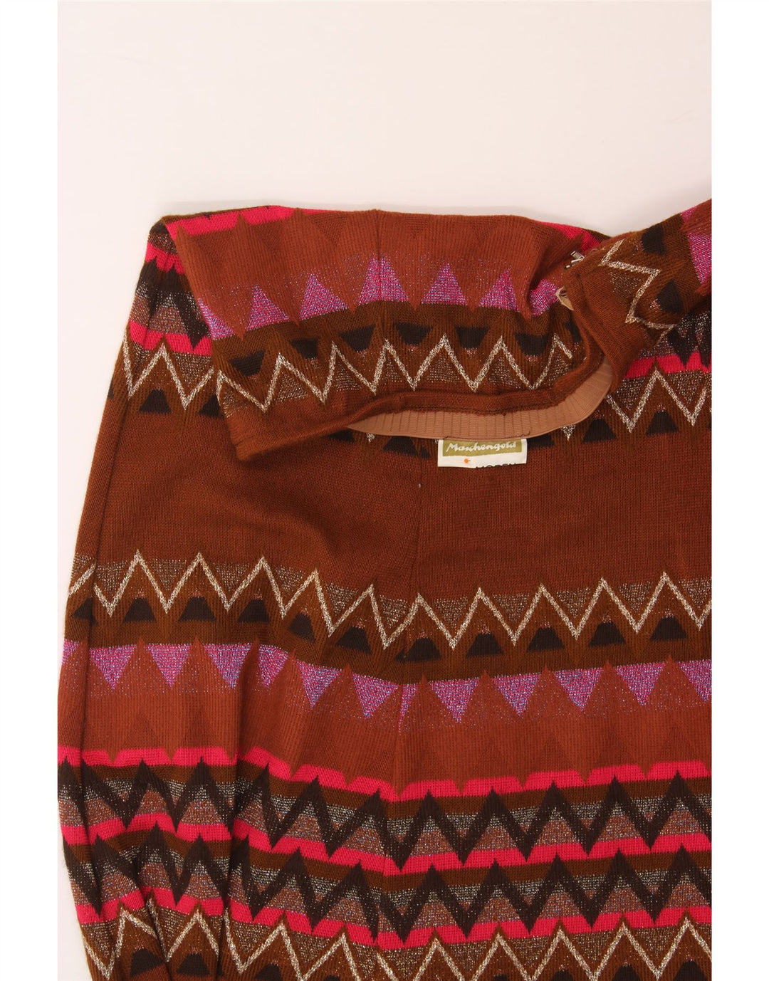 VINTAGE Γυναικεία Maxi Flared Φούστα IT 42 Medium W30 Πολύχρωμη Γεωμετρική
