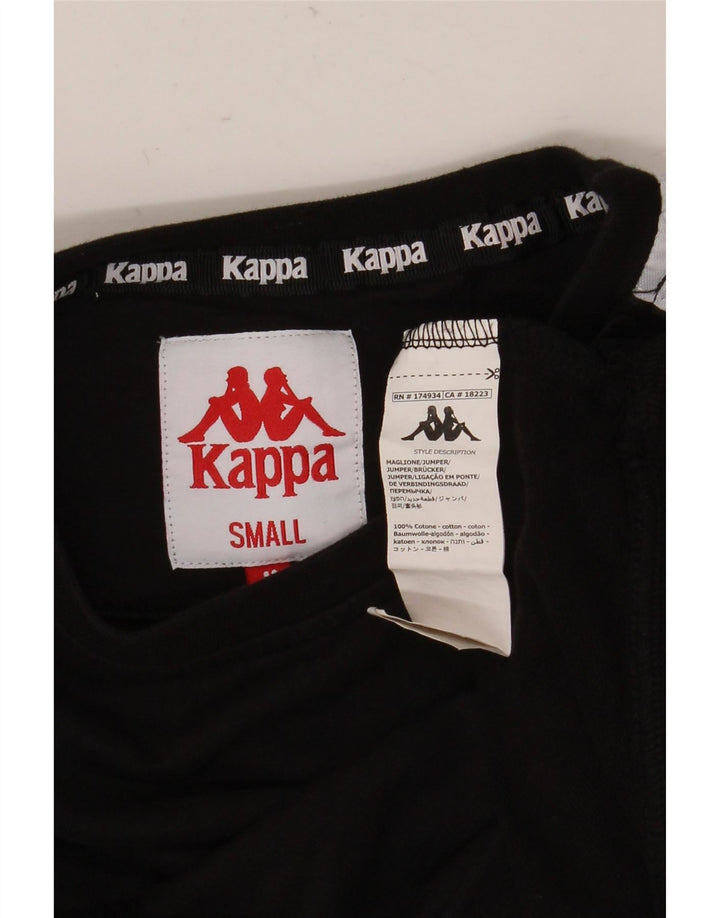 Kappa Γυναικείο Γραφικό Φούτερ Jumper UK 10 Small Black
