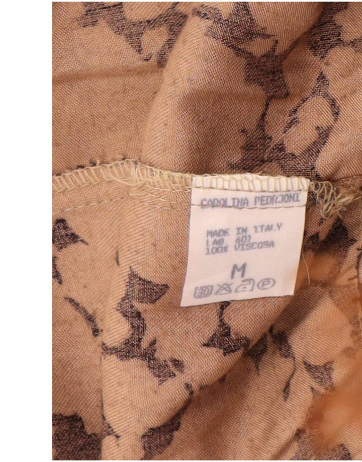 Γυναικεία φούστα σε γραμμή Α VINTAGE Μεσαία W30 Καφέ Floral Viscose