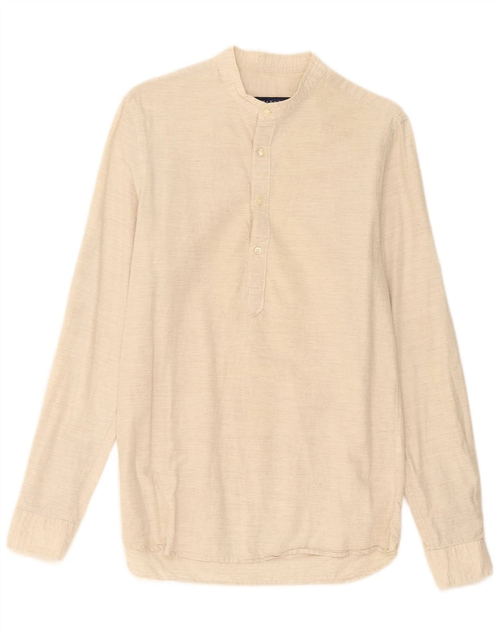 Zara Ανδρικό πουλόβερ πουκάμισο Slim Fit Small Beige