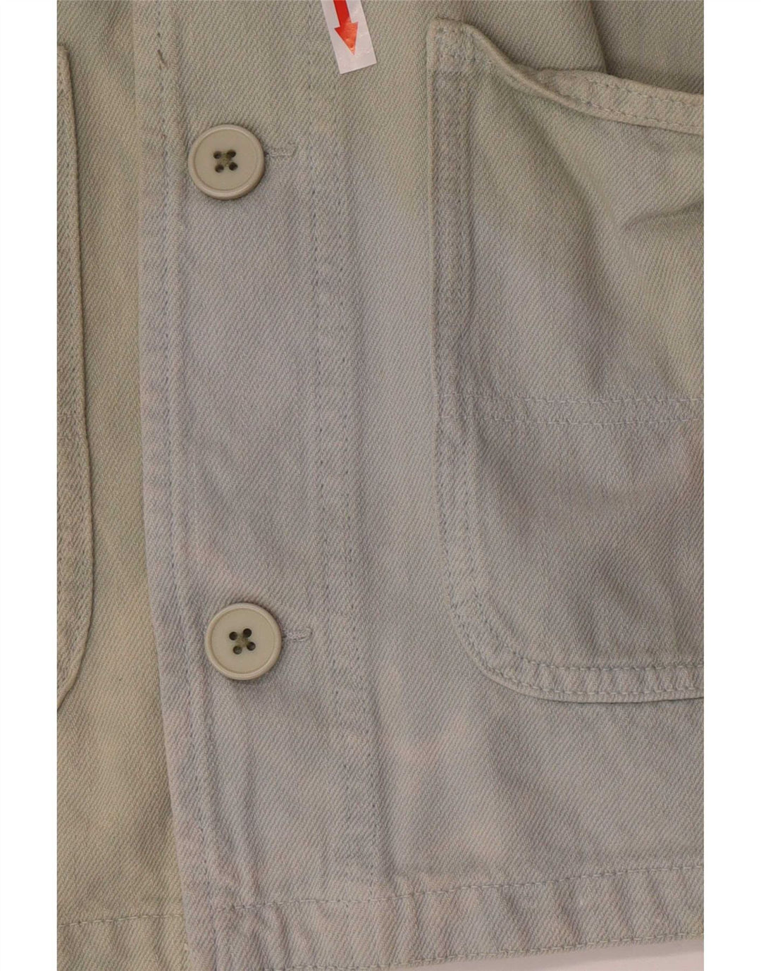Zara Mens Utility Jacket UK 38 Medium Green Cotton