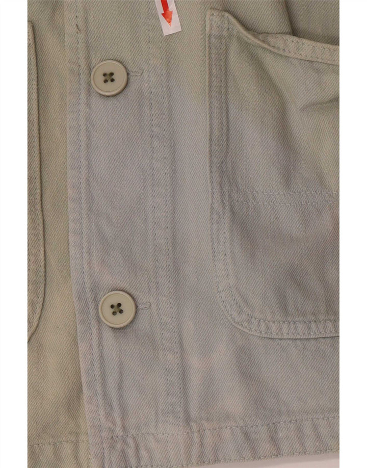 Zara Mens Utility Jacket UK 38 Medium Green Cotton