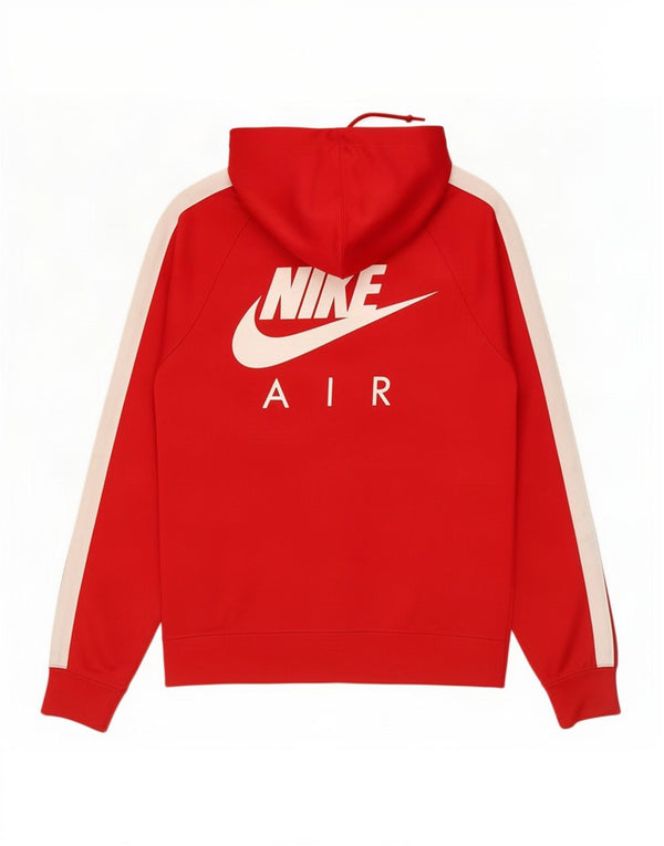 Ανδρικό πουλόβερ Nike με φερμουάρ με κουκούλα, μικρό κόκκινο χρώμα από πολυεστέρα