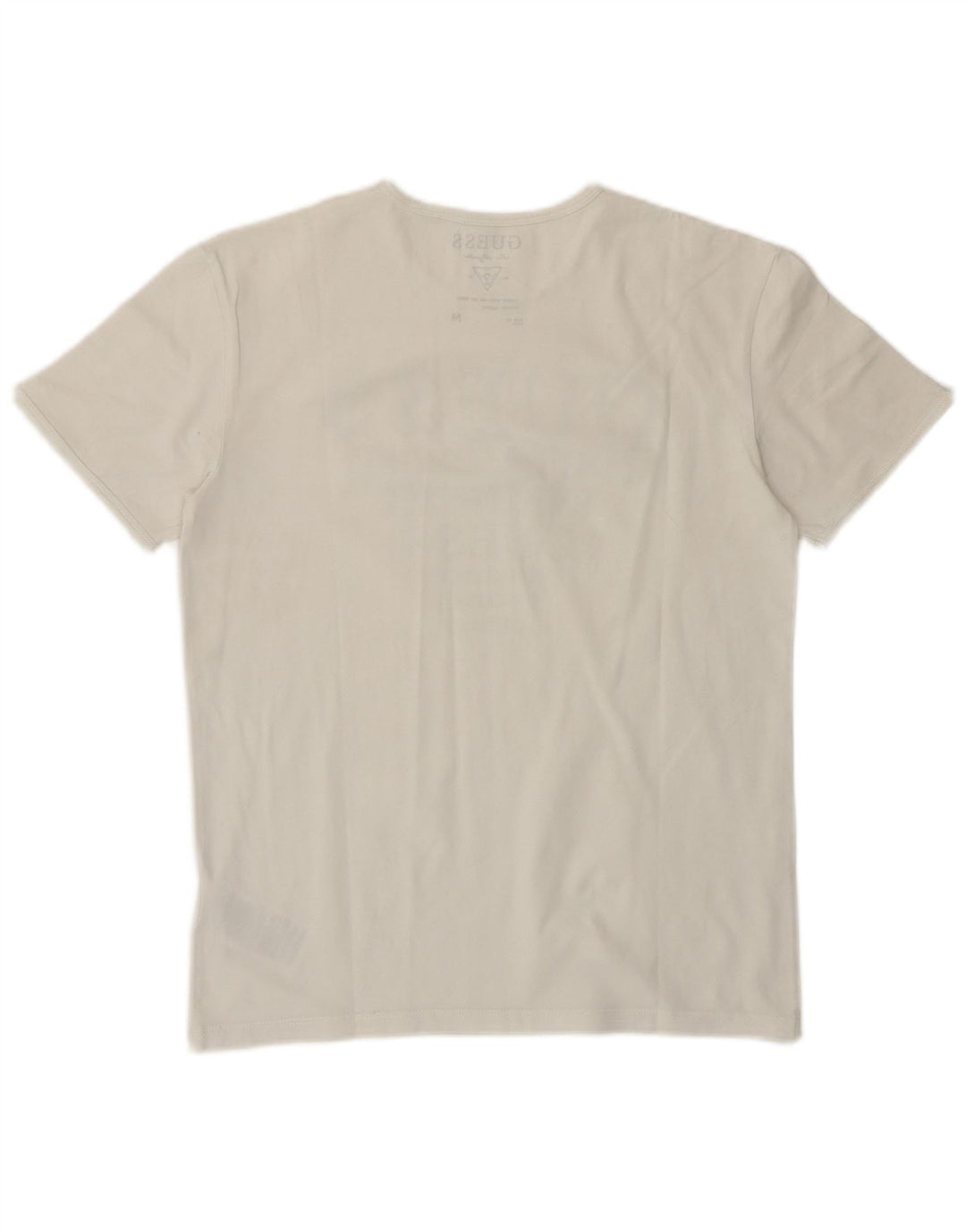 Γυναικείο γραφικό μπλουζάκι Guess Top EU 38 Medium White Cotton Classic