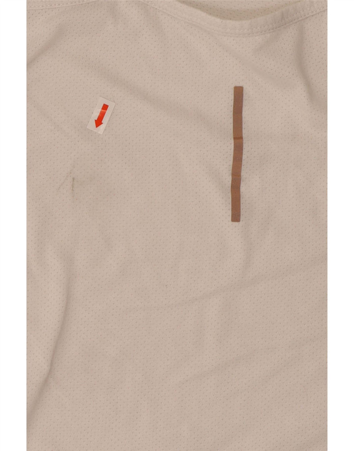 Γυναικείο φανελάκι Nike Dri Fit UK 14 Large Off White Πολυεστέρας