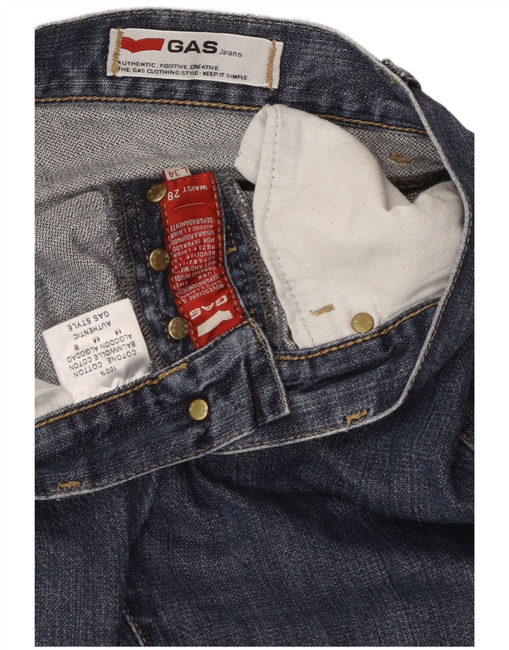 GAS Γυναικείο Slim Jeans W28 L34 Μπλε Βαμβακερό
