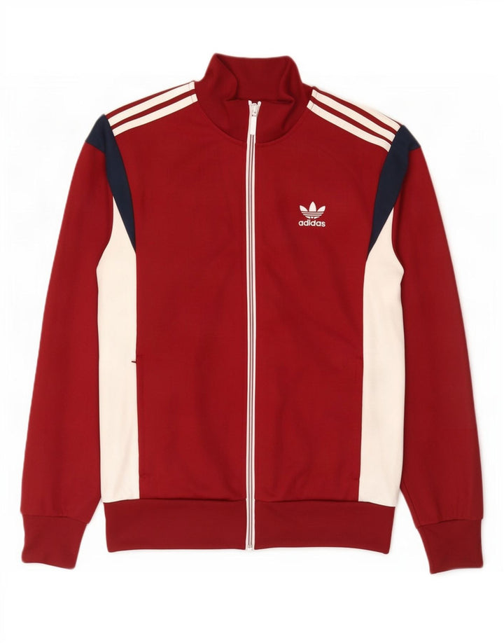 Ανδρική φόρμα Adidas Top Jacket μεσαίο μπορντό χρώμα
