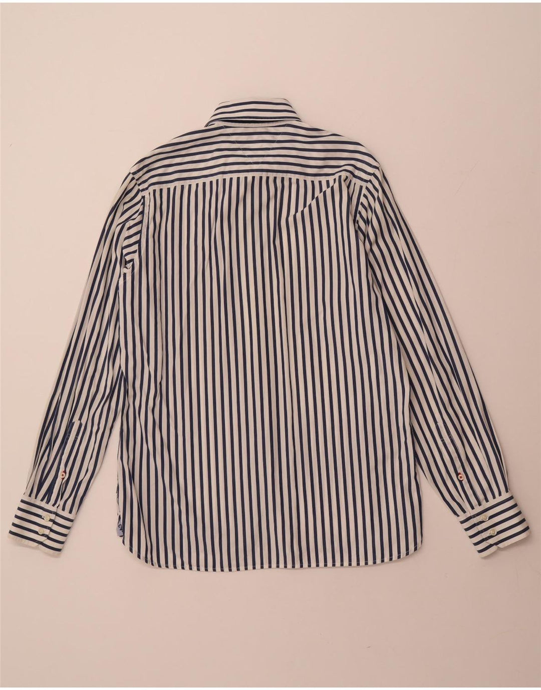 Ανδρικό πουκάμισο TOMMY HILFIGER Βαμβακερό μεσαίο λευκό ριγέ