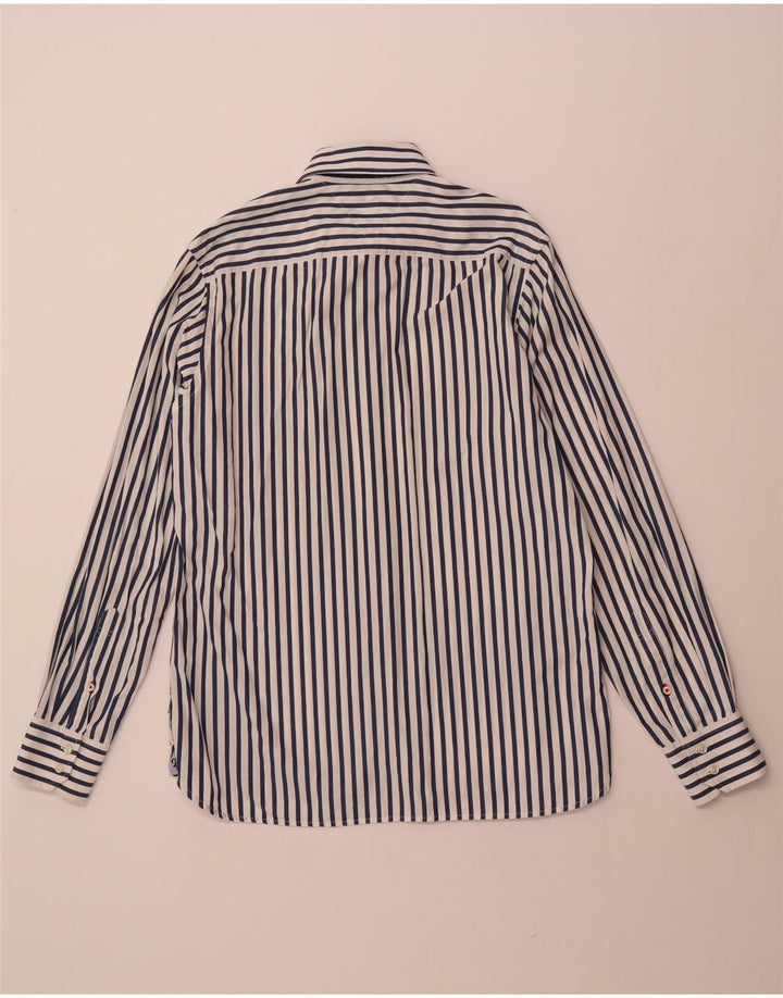 Ανδρικό πουκάμισο TOMMY HILFIGER Βαμβακερό μεσαίο λευκό ριγέ