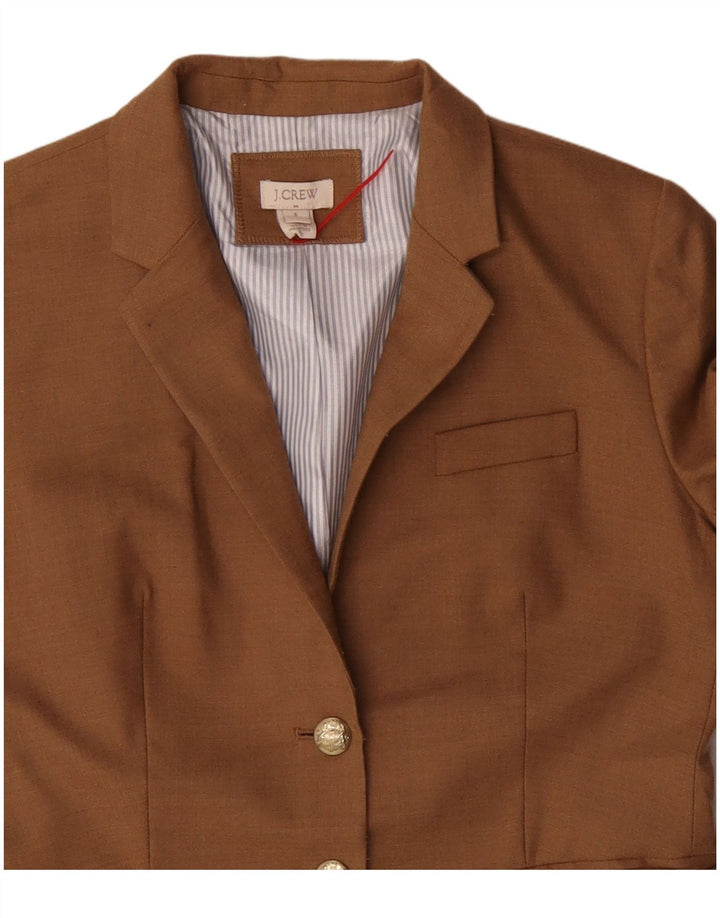 J. Crew Γυναικείο σακάκι σακάκι με 2 κουμπιά US 6 μεσαίο καφέ μαλλί