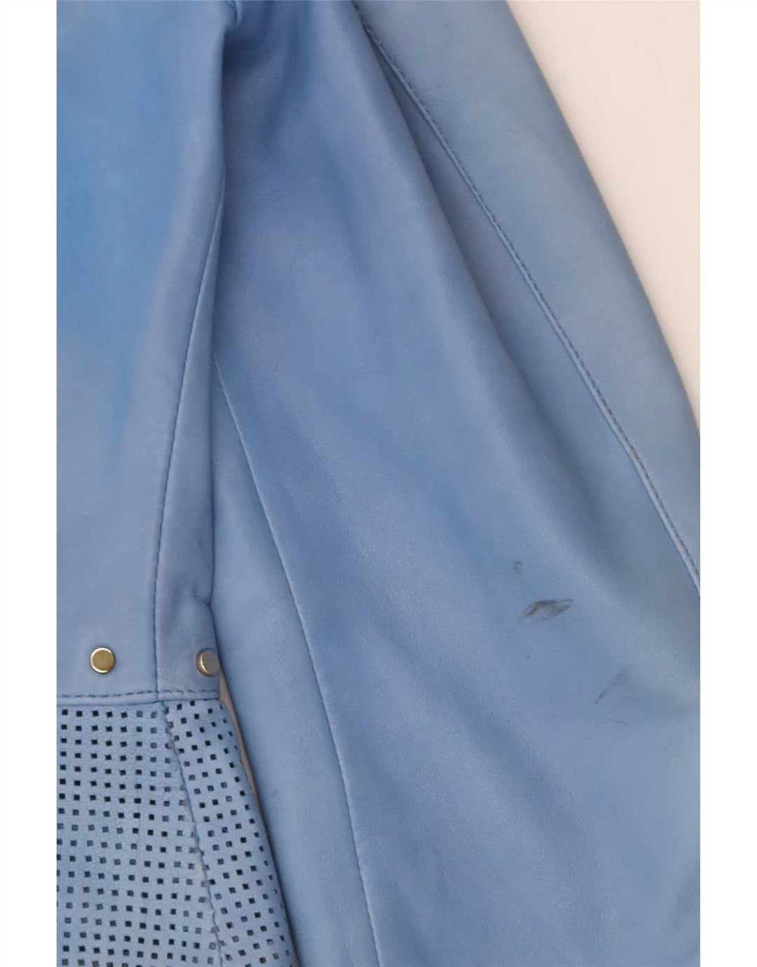 Penny Black Γυναικείο Δερμάτινο Bomber Jacket UK 14 Large Blue Leather