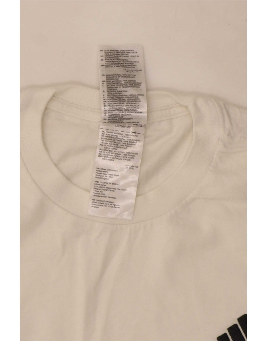 Ανδρικό T-Shirt Adidas Τοπ μεσαίο λευκό βαμβακερό