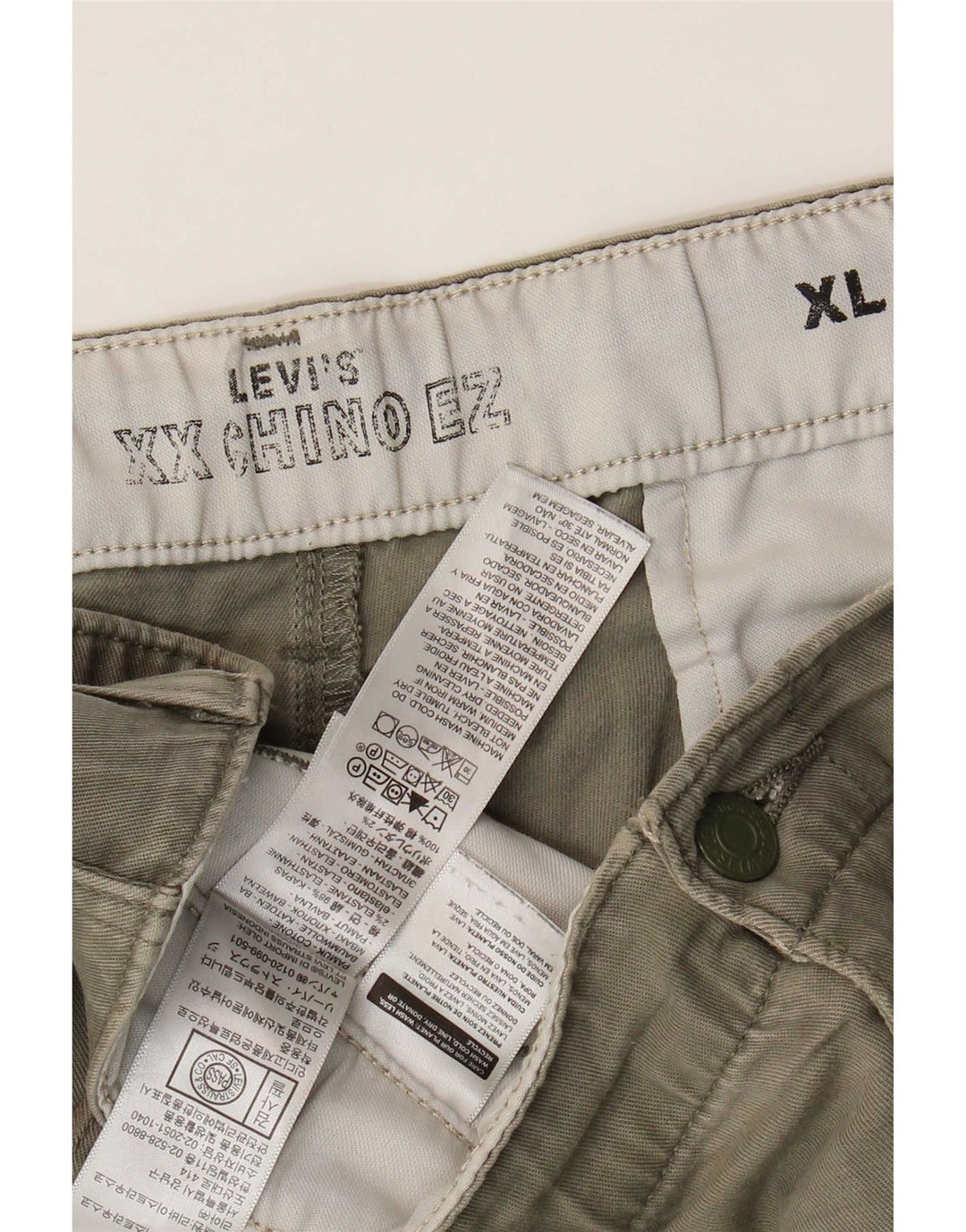 Ανδρικό σορτς Chino Levi's XL W40 Χακί βαμβακερό