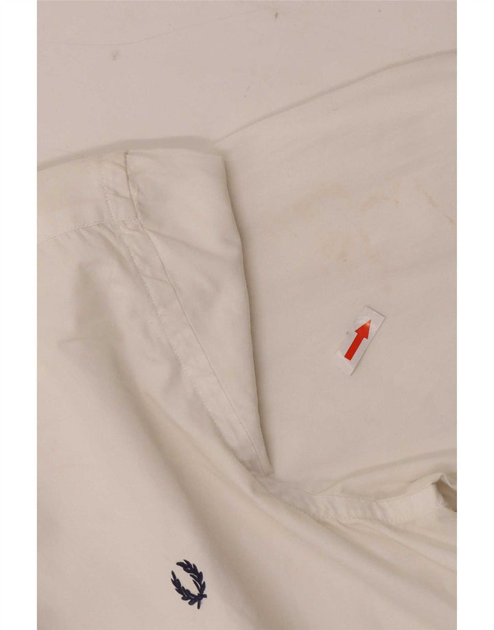 Fred Perry Boys πουκάμισο 11-12 ετών Λευκό βαμβακερό