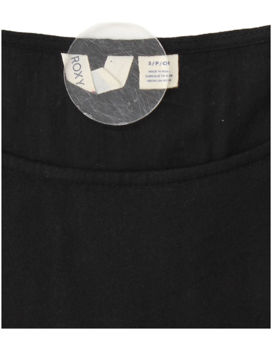 Γυναικείο μακρυμάνικο φόρεμα ROXY A-Line UK 10 Μικρό μαύρο βαμβακερό